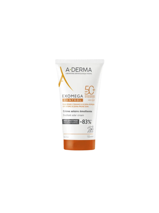 A-Derma exomega control crema solar emoliente SPF 50+ 1 tubo 150ml