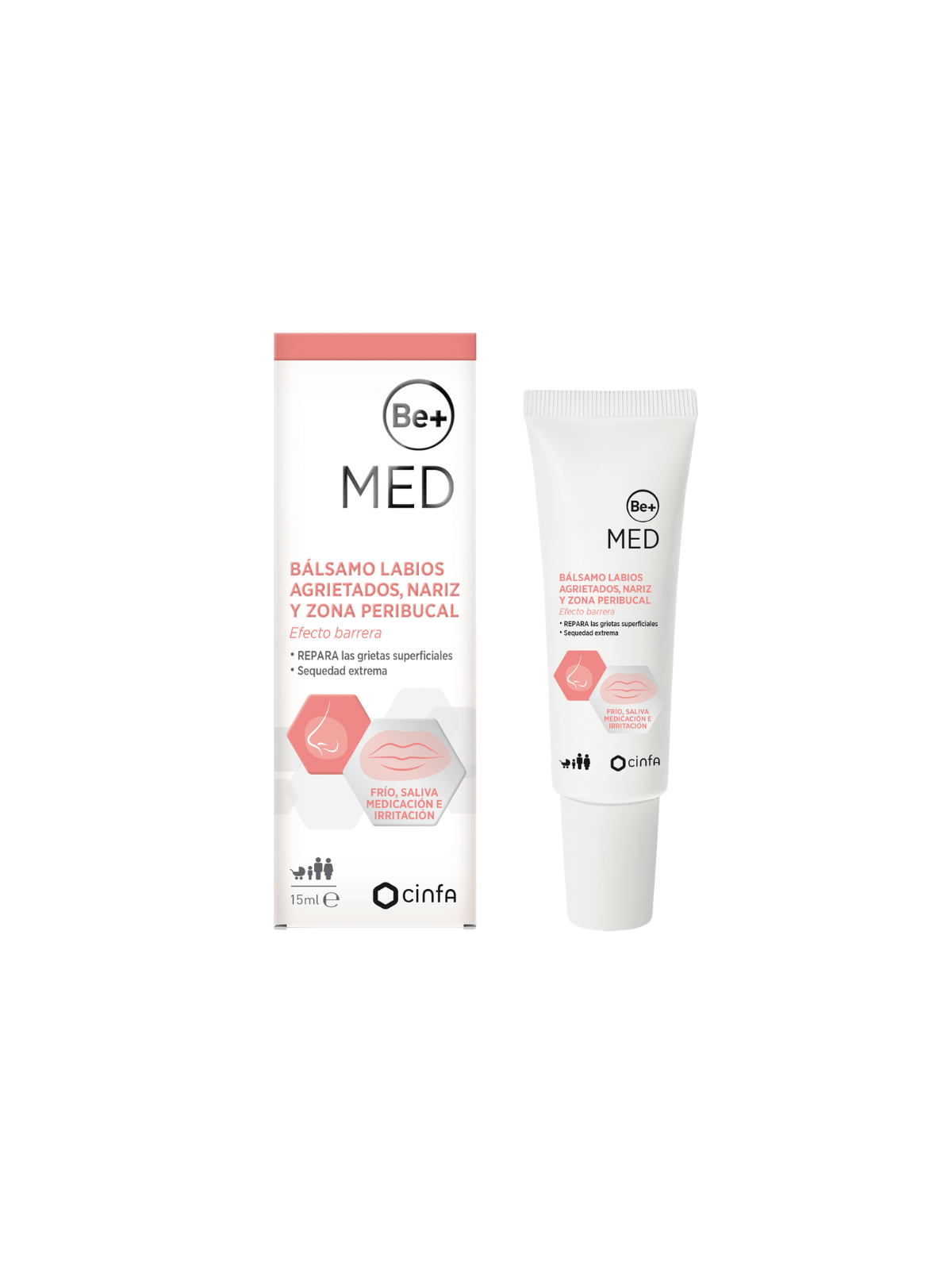 Be+ med balsamo labios agrietados 15ml