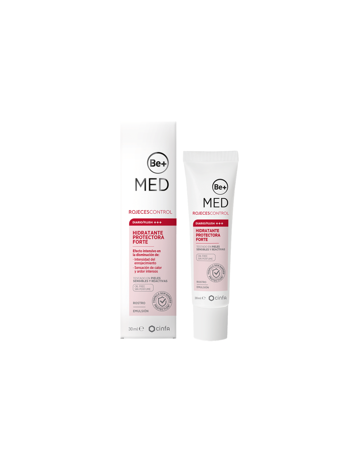 Be+ med rojeces control hidratante protectora forte 30ml
