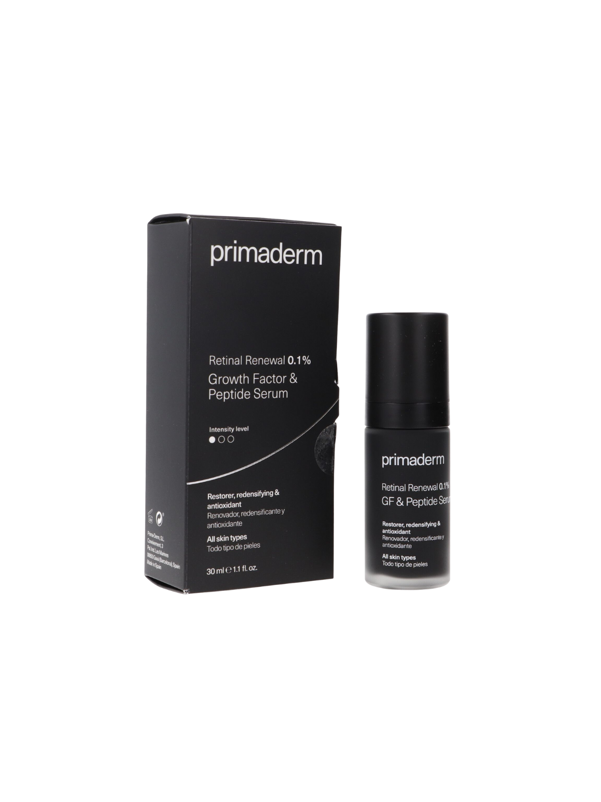 Primaderm retinal renewal 0.1% growth factor serum