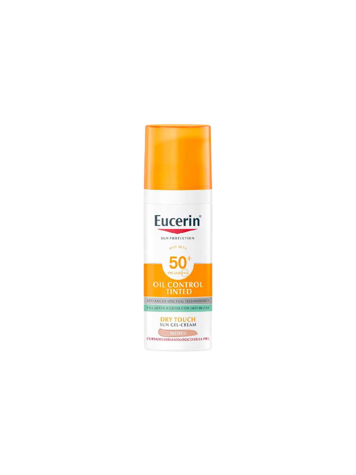 Eucerin sun protection SPF 50+ oil control tinted 1 tubo 50ml color medio