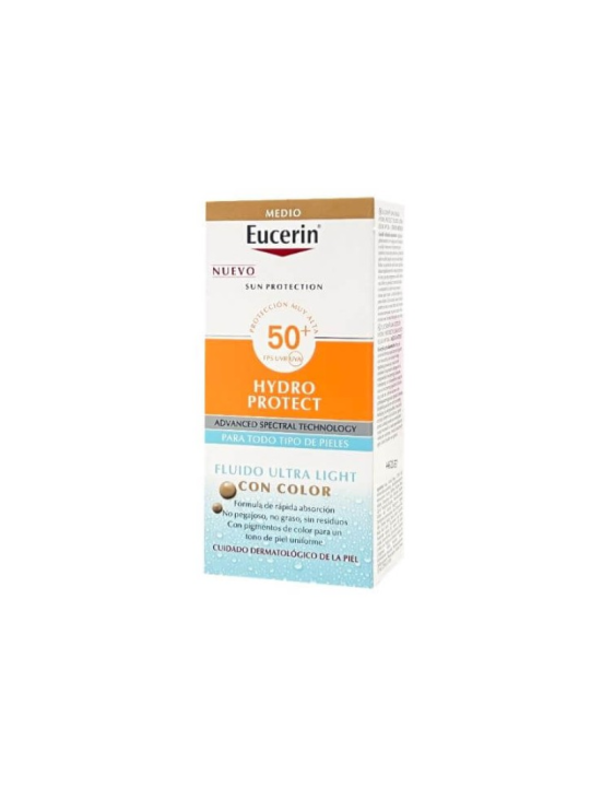 Eucerin sun hydroprotect fluido ultra light SPF 50+ 1 tubo 50ml tono medio
