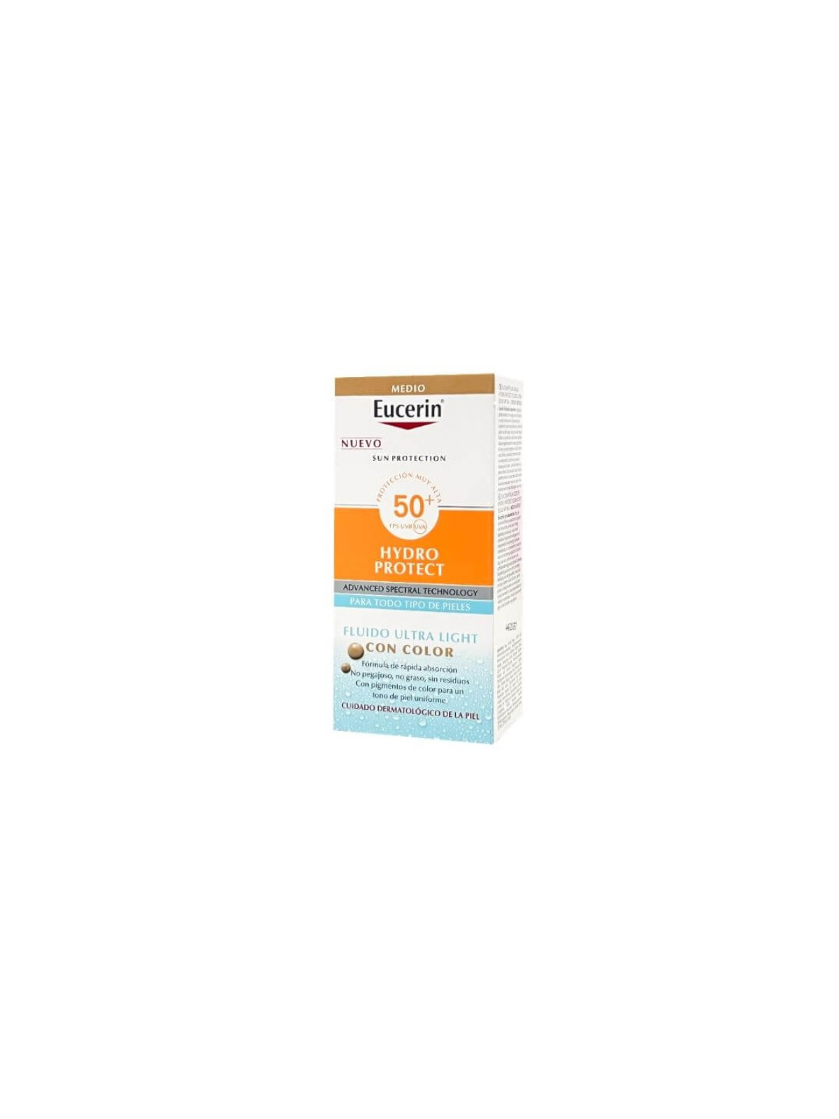 Eucerin sun hydroprotect fluido ultra light SPF 50+ 1 tubo 50ml tono medio