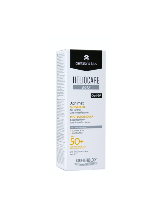 Heliocare 360º SPF 50+ acnimat protector solar 1 envase 50ml