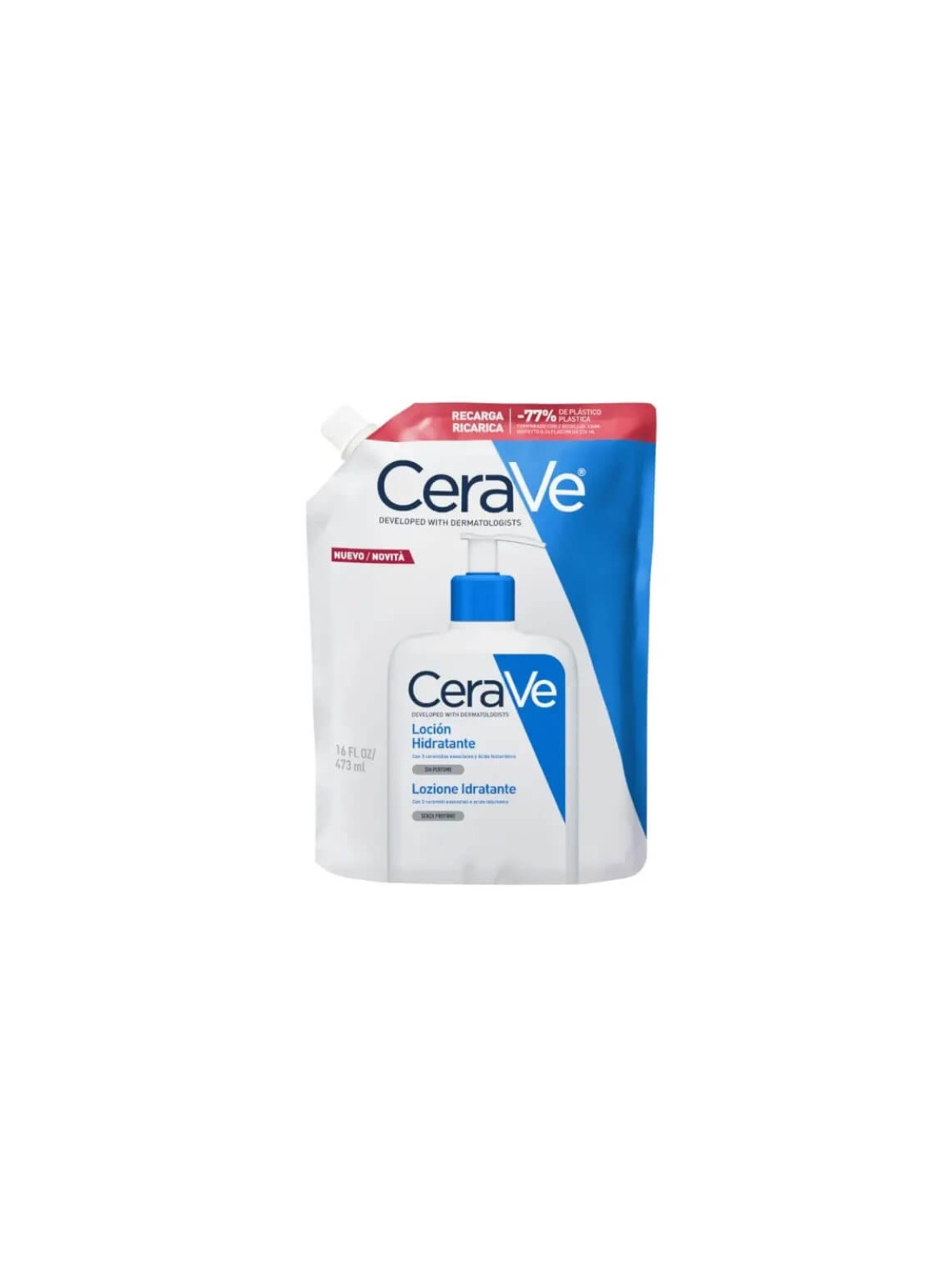 Cerave loción hidratante 1 envase 473ml recarga