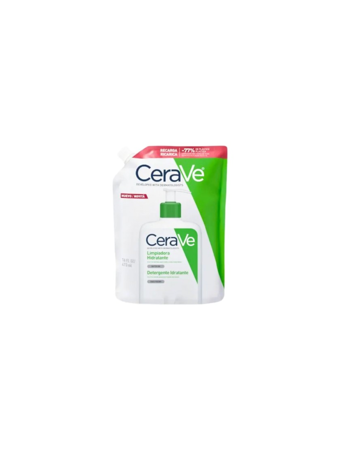 Cerave limpiadora hidratante 1 envase 473ml recarga