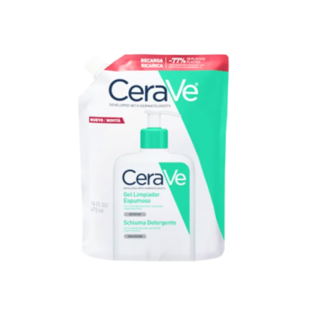 Cerave limpiador espumoso 1 envase 473ml recarga