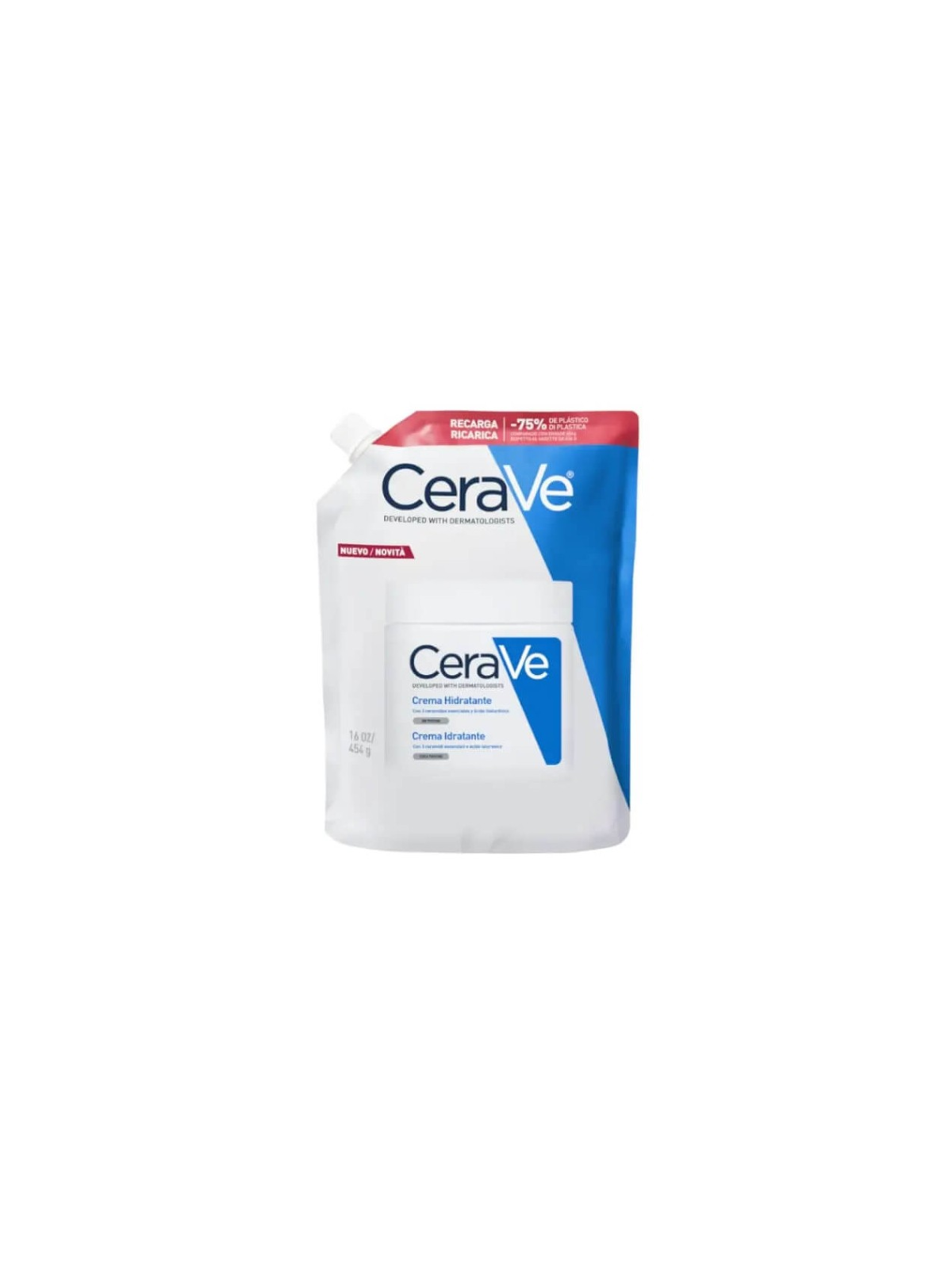 Cerave crema hidratante 1 envase 473ml recarga
