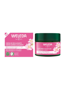 Weleda crema de día alisante rosa mosqueta y té blanco 1 tarro 40ml