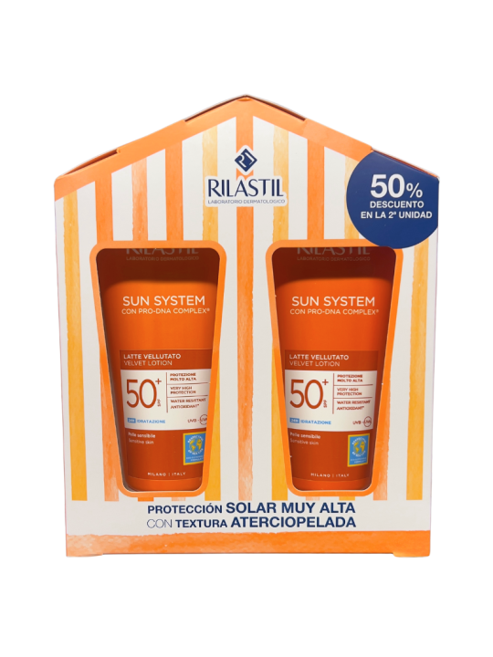 Rilastil sun system leche velluto 200ml duplo 2ª ud 50%