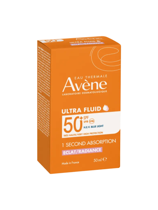 Avene solar 1 segundo ultra fluid luminosidad SPF 50+ 50ml