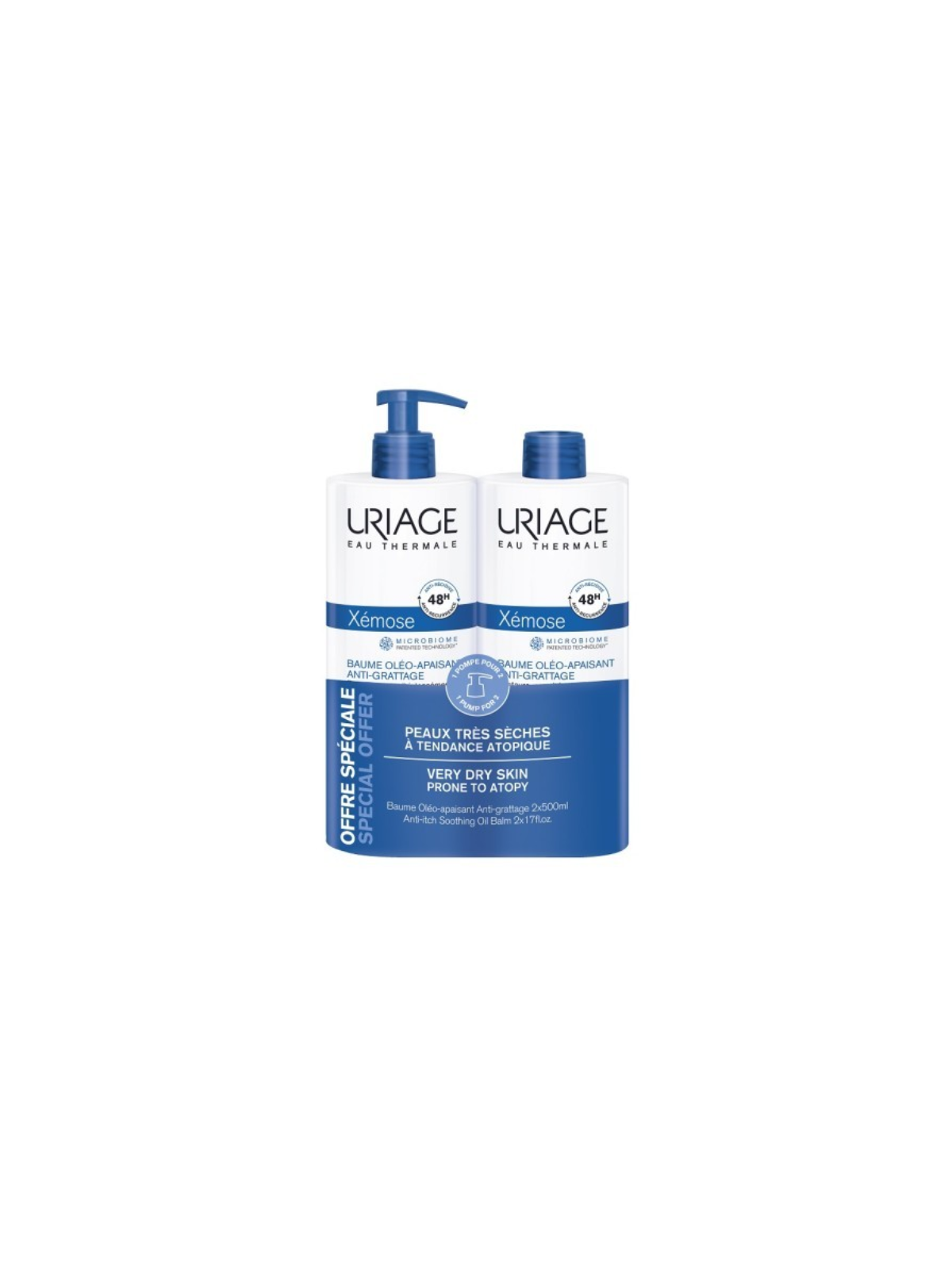 Uriage xemose baume calmante duplo 500ml
