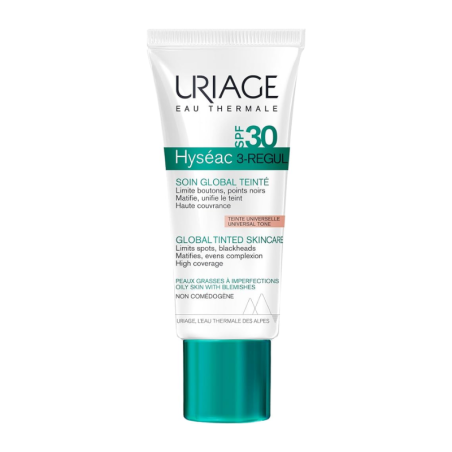 Uriage hyseac 3 regul cuidado global SPF30 con color  1 envase 40 ml