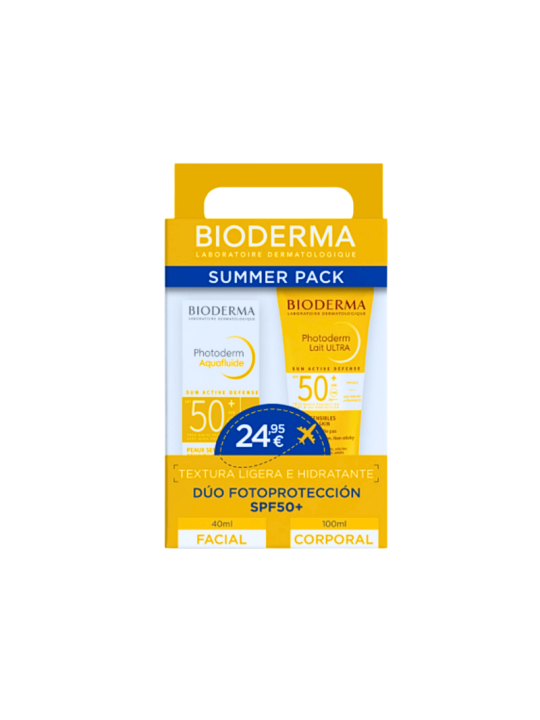 Bioderma summer pack photoderm aquafluide + photoderm lait ultra