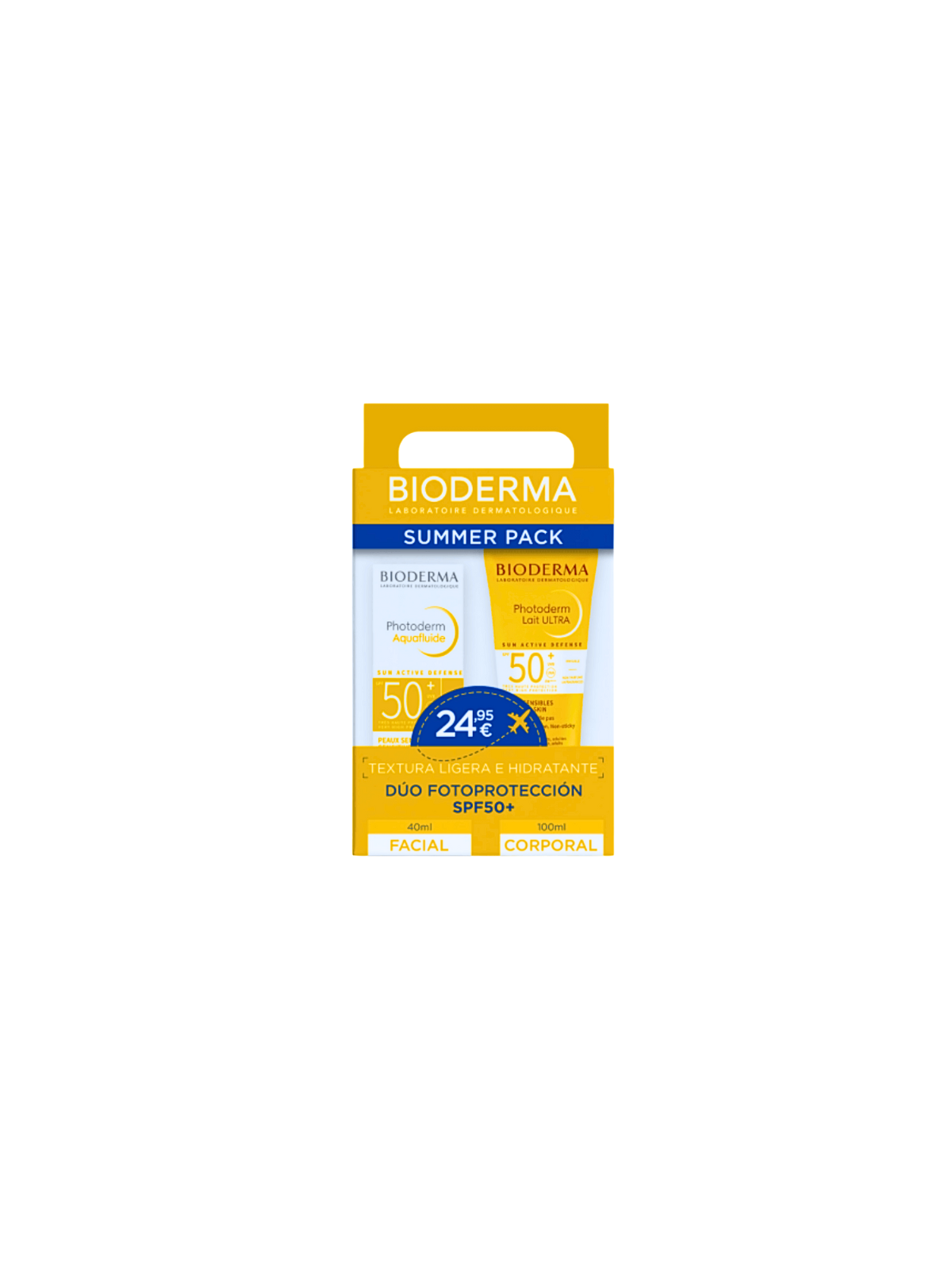 Bioderma summer pack photoderm aquafluide + photoderm lait ultra