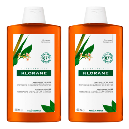 Klorane champú anticaspa galanga duplo 400ml