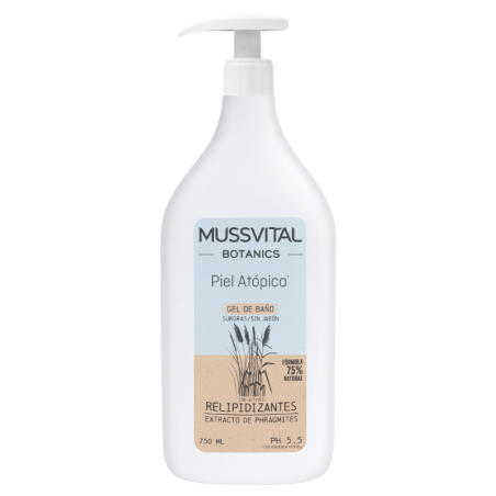Mussvital essentials botanics gel de baño piel tendencia atópica 750ml