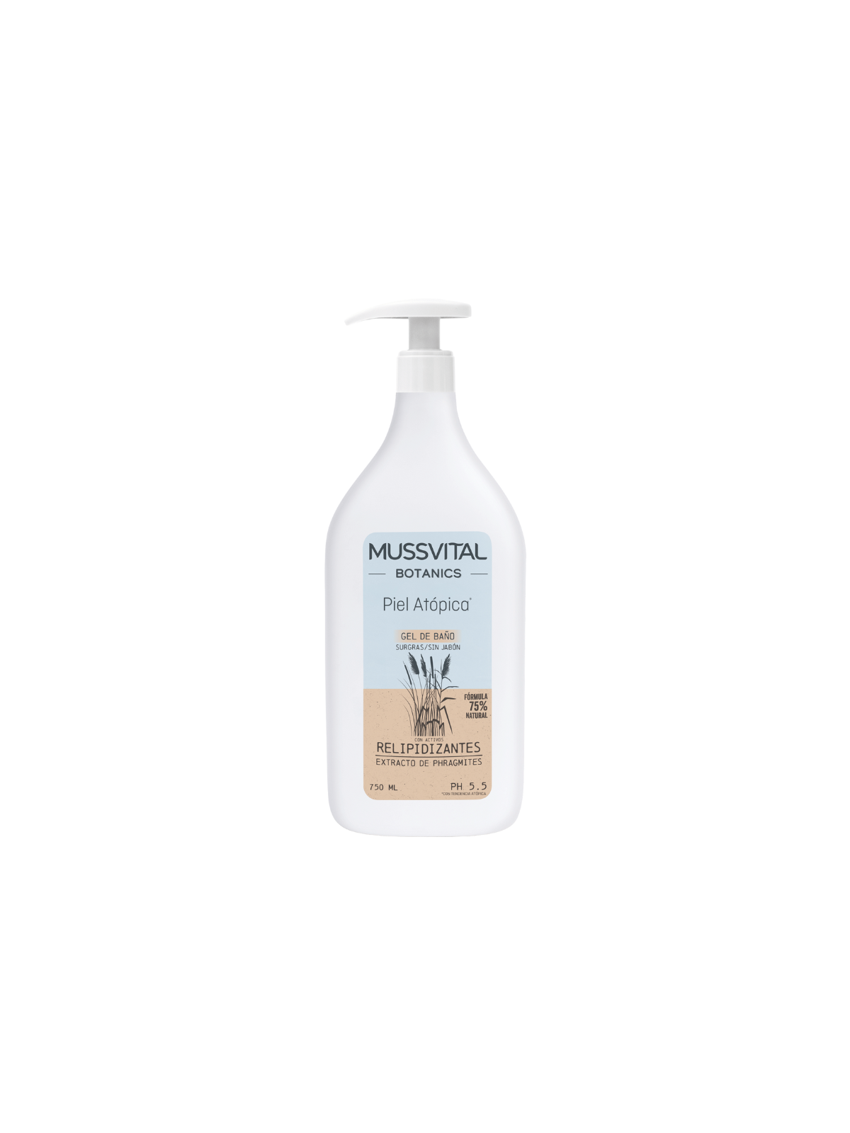 Mussvital essentials botanics gel de baño piel tendencia atópica 750ml