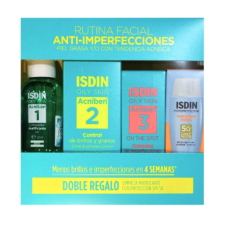 ISDIN pack acniben rutina facial doble regalo