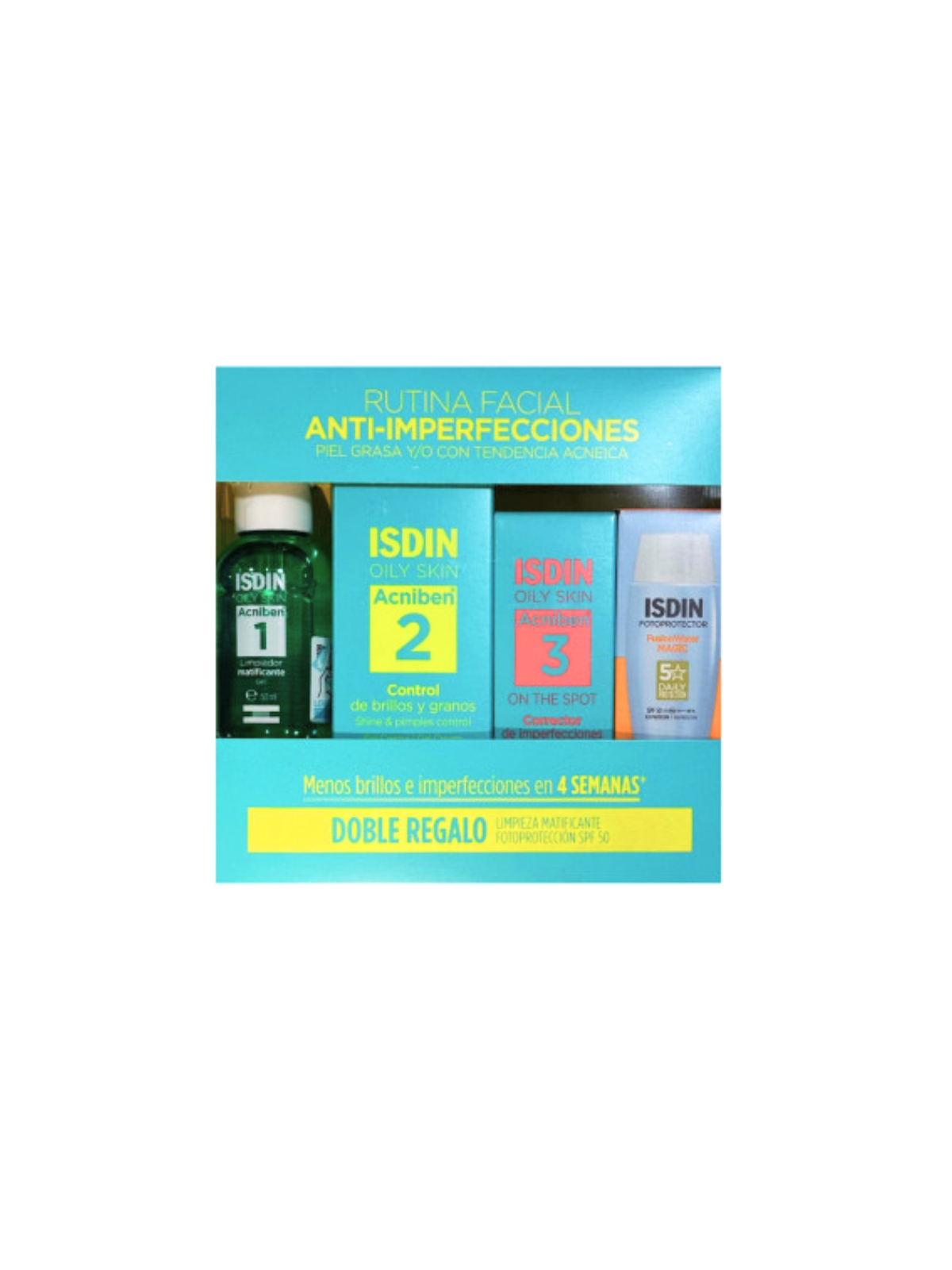 ISDIN pack acniben rutina facial doble regalo