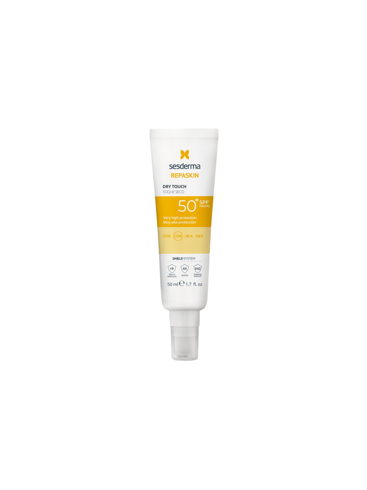 Sesderma repaskin toque seco facial fotoprotector SPF50 50ml