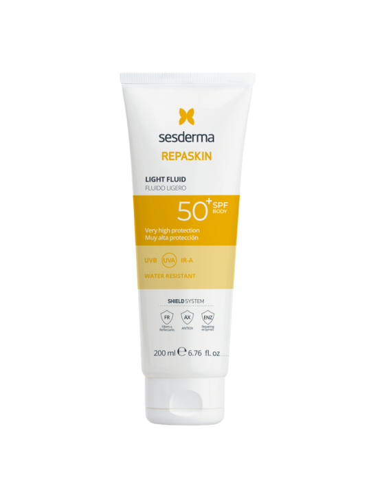 Sesderma repaskin fluido ligero fotoprotector SPF 50 200 ML
