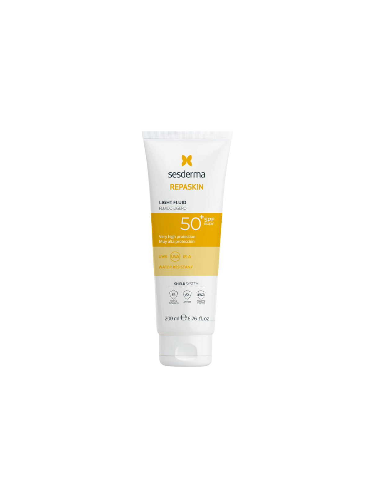 Sesderma repaskin fluido ligero fotoprotector SPF 50 200 ML