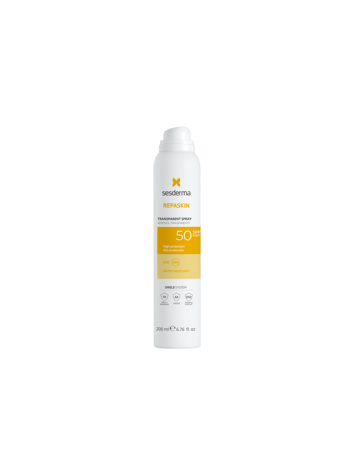 Sesderma repaskin spray transparente fotoprotector SPF50+ 200 ML