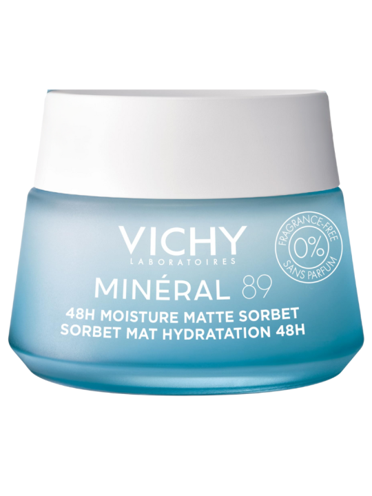 Vichy mineral 89 gel frío hidratante matificante 48h 50ml
