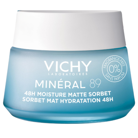 Vichy mineral 89 gel frío hidratante matificante 48h 50ml