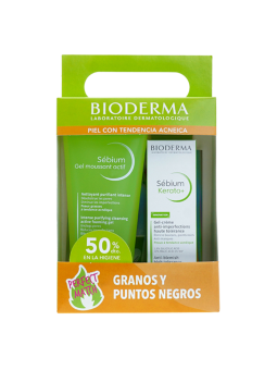 Bioderma pack sebium gel moussant actif 200 ml + kerato gel creme