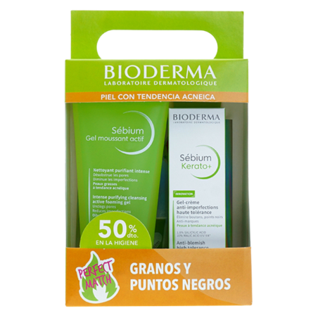 Bioderma pack sebium gel moussant actif 200 ml + kerato gel creme