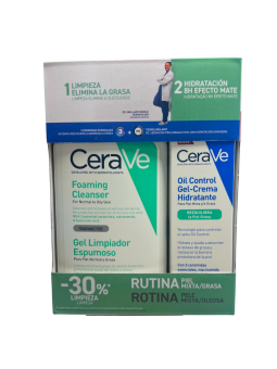 Cerave pack gel limpiador espumoso + gel crema hidratante