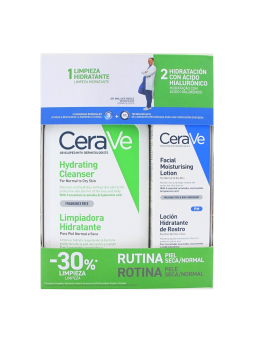 Cerave pack limpiador hidratante 236ml + loción hidratante rostro