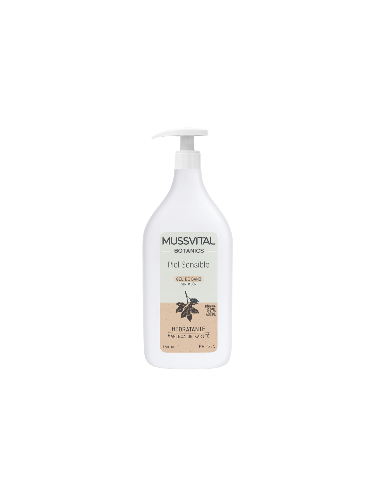 Mussvital botanics piel sensible loción corporal 750ml
