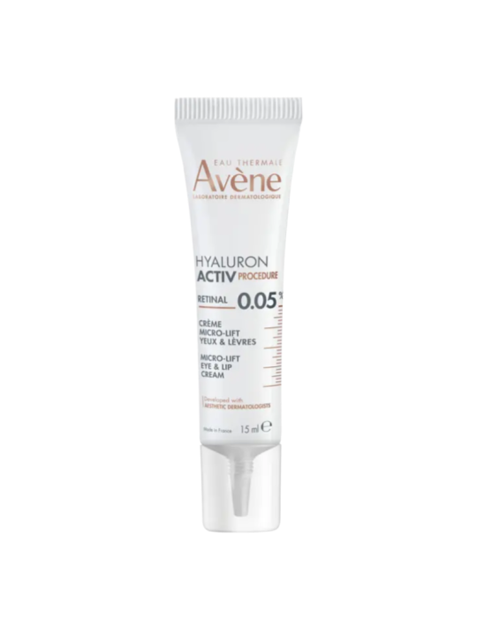 Avene hyaluron active procedure ojos y labios 15ml lift retinal 0.05
