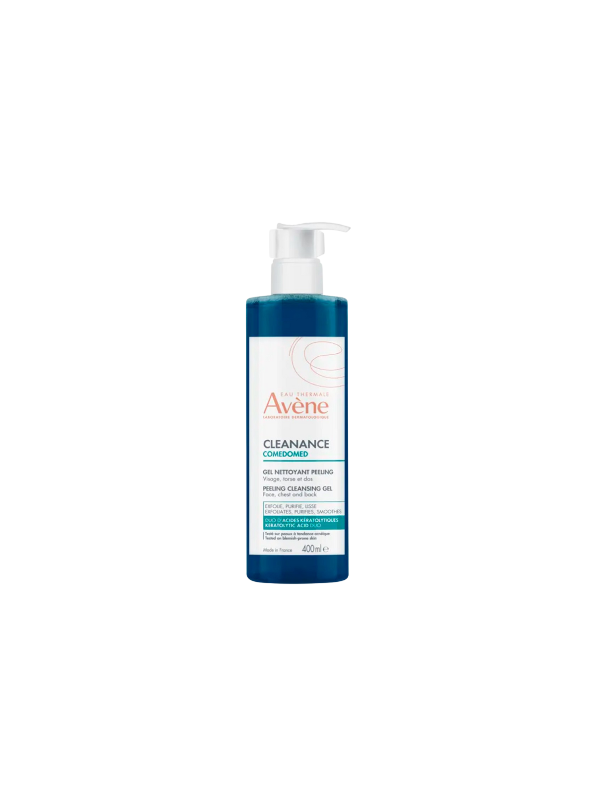 Avene cleanance comedomed gel limpiador peeling (succinico y lactico) 400ml