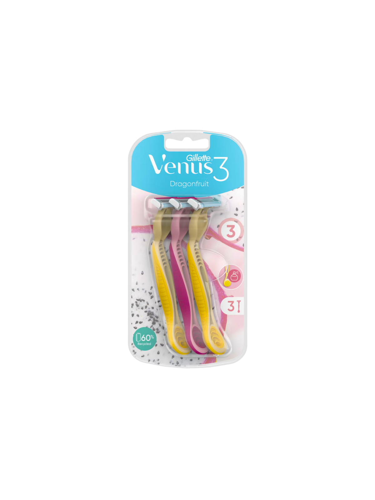 Gillette venus 3 dragonfruit 3uds