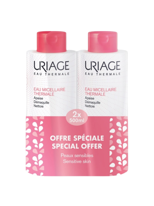 Uriage agua micelar pieles sensibles duplo 500ml