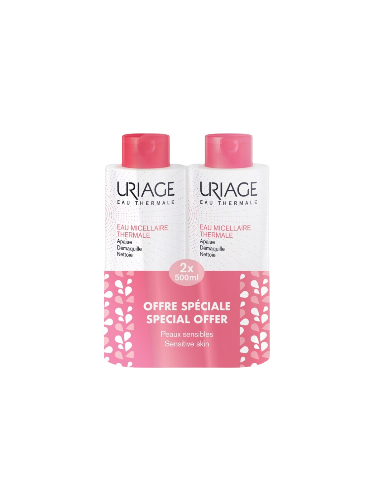Uriage agua micelar pieles sensibles duplo 500ml
