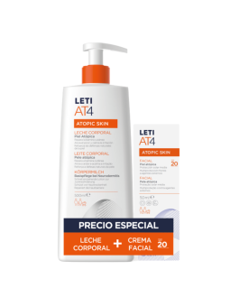 LETI AT4 pack leche corporal + facial SPF 20