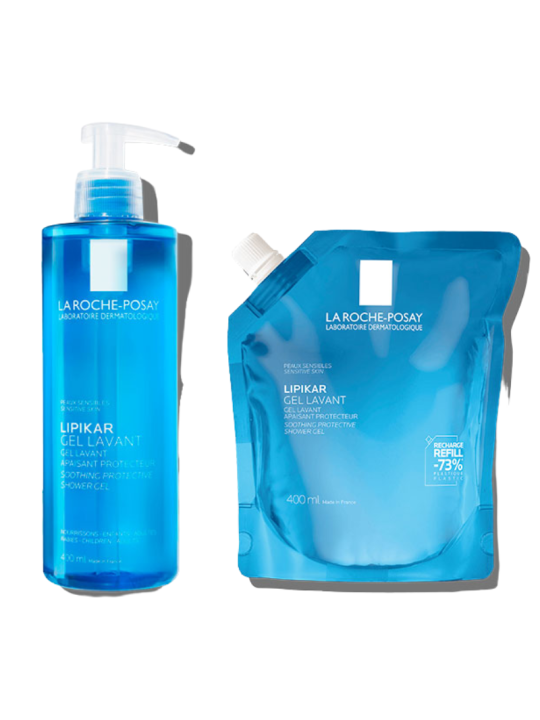 La roche posay pack lipikar gel lavante + refill