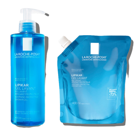 La roche posay pack lipikar gel lavante + refill