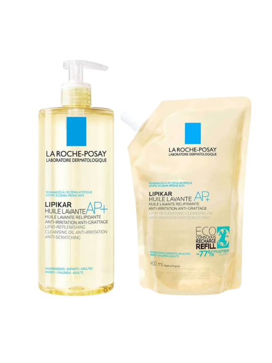 La roche posay pack lipikar cleansing + refill