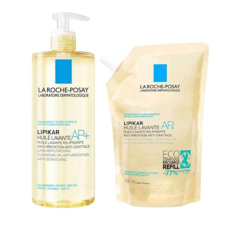 La roche posay pack lipikar cleansing + refill