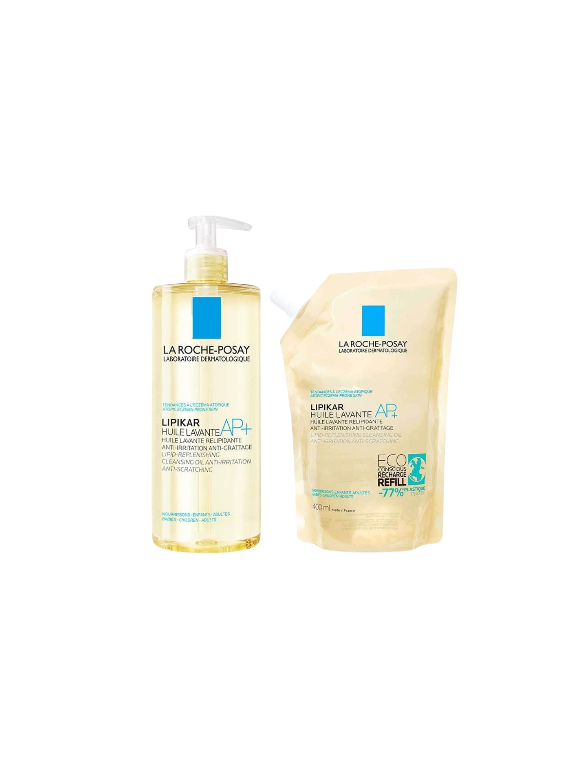 La roche posay pack lipikar cleansing + refill