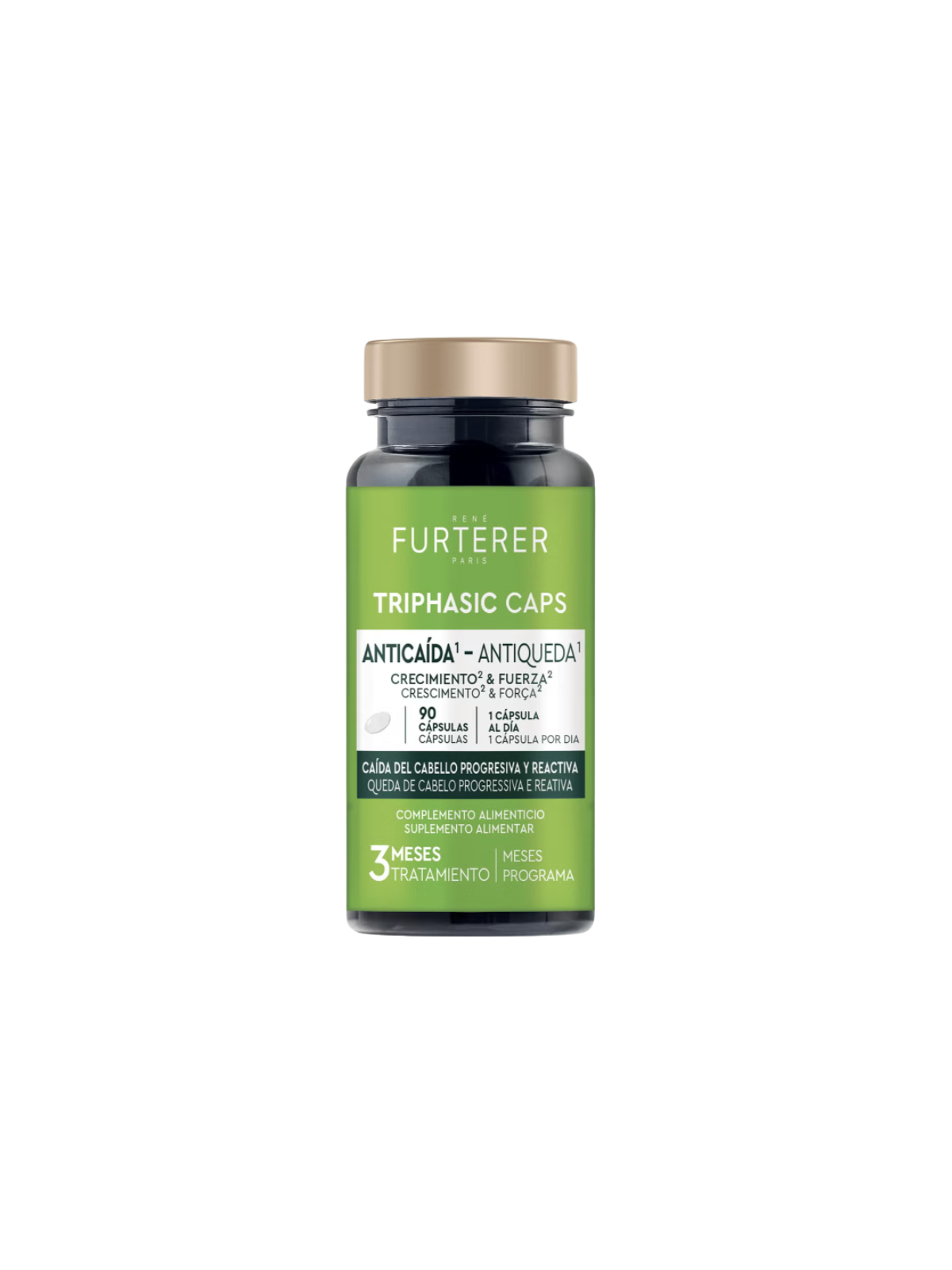 Rene furterer triphasic anticaida crecimiento & fuerza 90 cápsulas