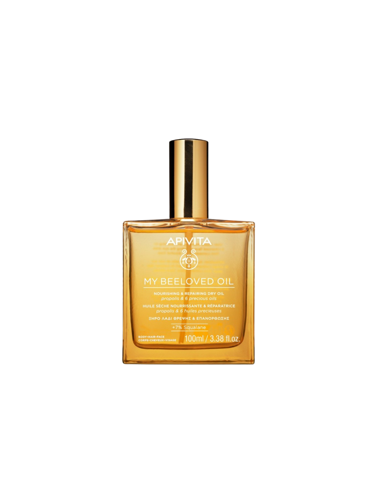 Apivita my beeloved oil aceite seco nutritivo reparador 100ml cara-cuerpo-cabello