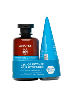 Apivita pack hyaluronic hydra champu 250ml + acondicionador 150ml
