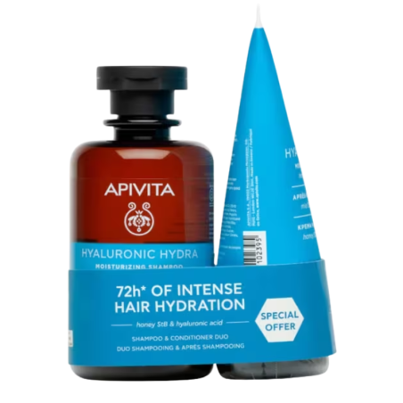 Apivita pack hyaluronic hydra champu 250ml + acondicionador 150ml